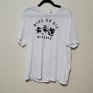 Bella Canvas White Tee - Ride or Die Witches